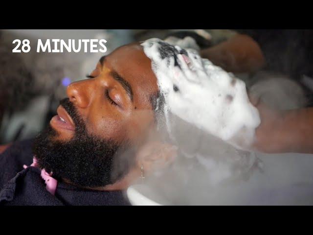 The Most Relaxing Hair Spa | Will Put You To Sleep   Growth Retention Treatment - Men's Hair