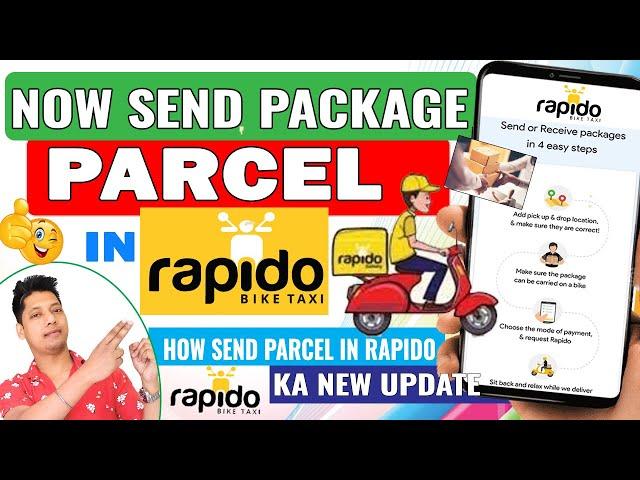 How to Use Rapido Bike for Parcel Sending | Rapido bike taxi parcel service | Rapido parcel delivery
