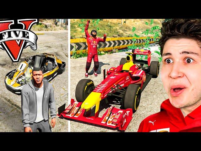 PASO de PILOTO de FÓRMULA 1 POBRE a MILLONARIO en GTA 5! ️ (Mods)