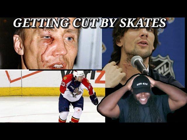 Football player react to Try Not To Look Away Challenge! Worst NHL Injuries(Reaction)