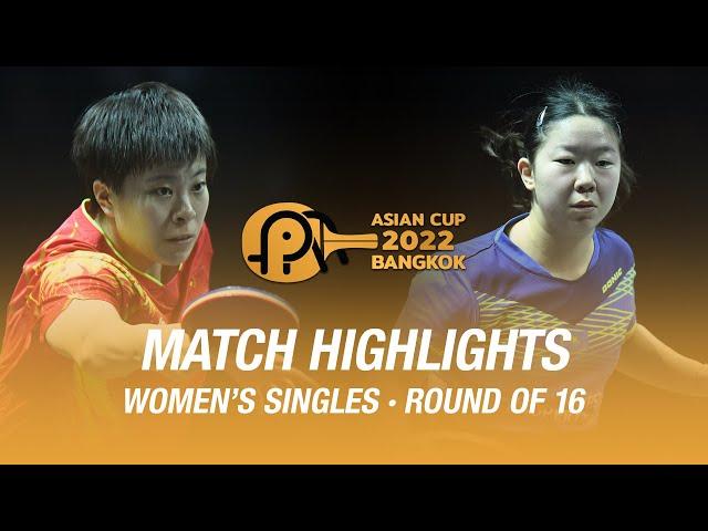 Wang Yidi vs Akasheva Zauresh | WS | 2022 ITTF-ATTU Asian Cup (R16)