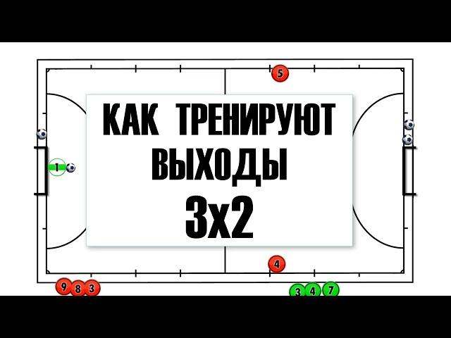 КАК ТРЕНИРОВАТЬ ВЫХОДЫ 3х2 в футзале