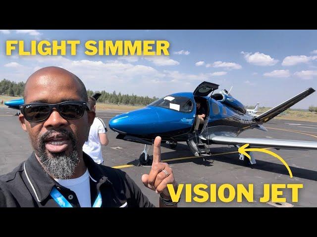 Flight Simmer flies a Real Vision Jet - Microsoft and XBOX made this happen