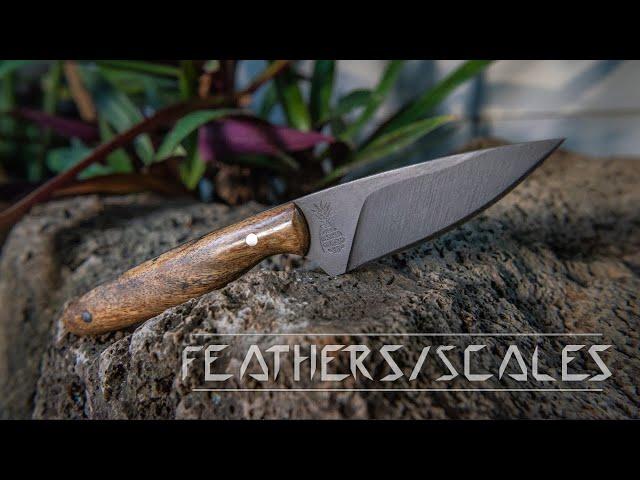 Knife Making | Bird and Trout Knife - Feathers/Scales - Making a knife from a Leaf Spring