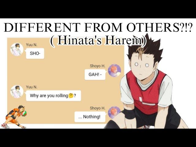 Haikyuu texts: DIFFERENT FROM OTHERS?!? ( Hinata's Harem) // Part 3