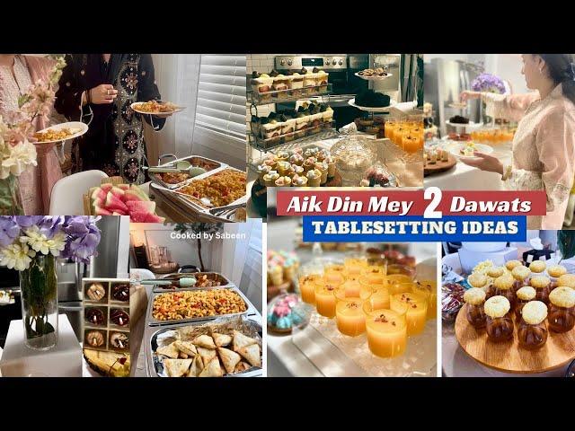 Hyderabadi Dawat| 15 Items Hi Tea with Table Decor | Cooked by Sabeen | Pakistani Canadian Mom Vlogs