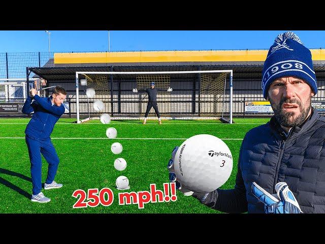 Using Golf Clubs to score 250 mph Goals vs Ben Foster!