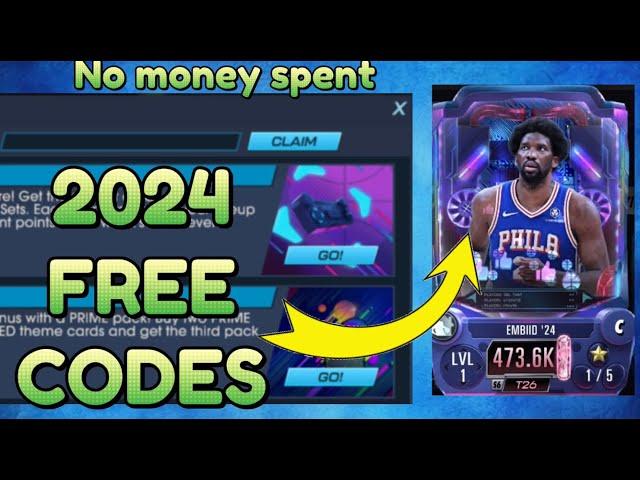 nba 2K mobile codes  NEW Joel Embiid Code + ALL ACTIVE CODES From 2018-2024 are Here! #nba2kmobile