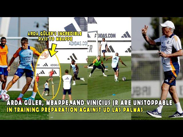 ARDA GÜLER, MBAPPE, AND VINICIUS JR ARE UNSTOPPABLE IN TRAINING PREPARATION AGAINST UD LAS PALMAS