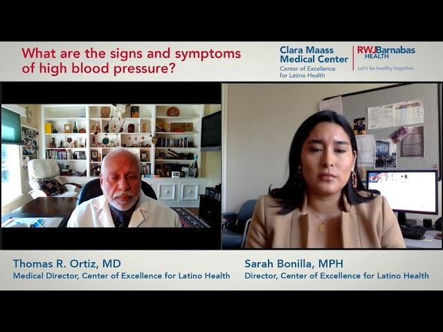 What are the signs and symptoms of high blood pressure?