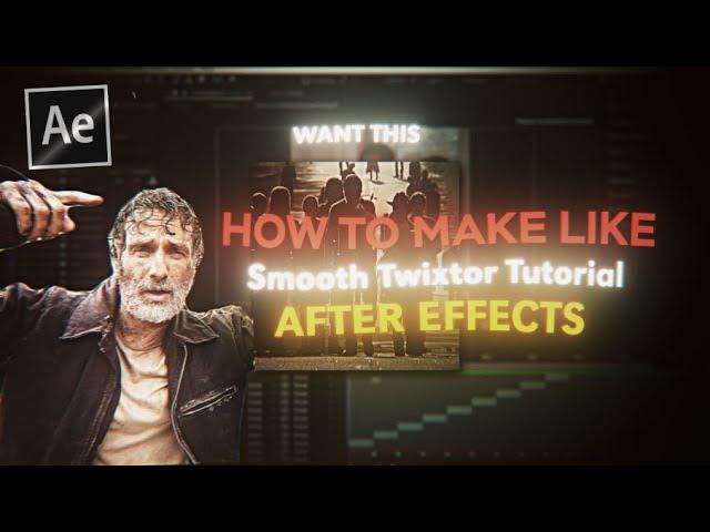 Smooth Twixtor Tutorial ; after effects [Preset in desc.]