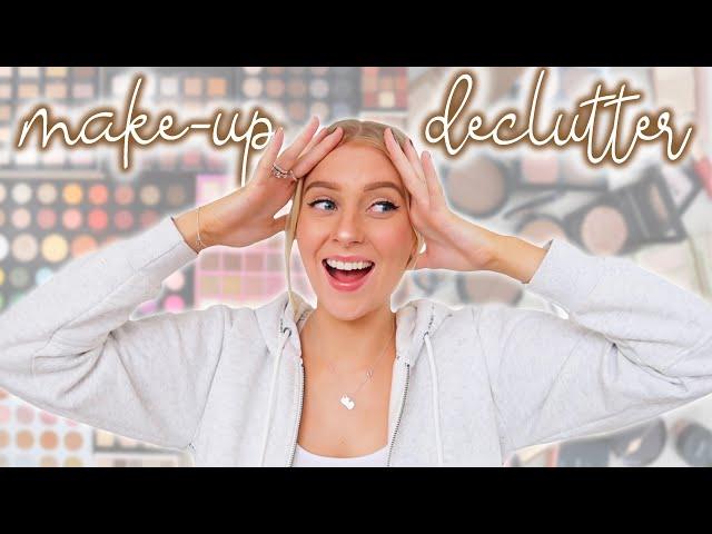 huge make-up declutter... over half of it GONE!  spring cleaning!