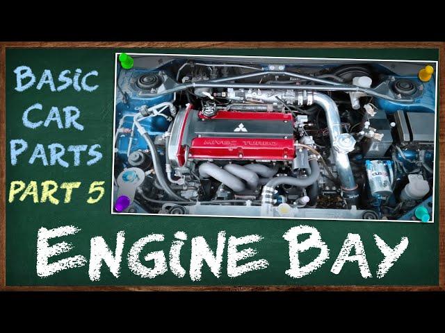 Mga Pangunahing Bahagi ng Engine Bay o Engine Compartment