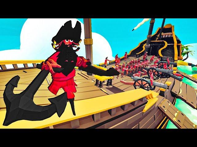 TABS PIRATE FACTION UPDATE! Blackbeard vs Pirate Fleet in Totally Accurate Battle Simulator