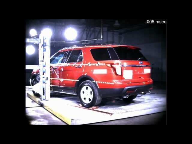 Ford Explorer | Hi Speed Cam | Pole Crash Test NHTSA | 2012 HD