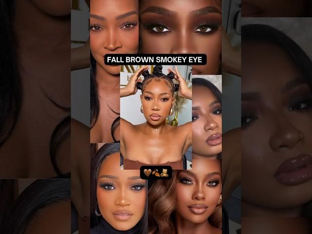 FALL BROWN CHOCOLATE SMOKEY EYE TREND  #makeuptutorial #smokeyeye #makeup