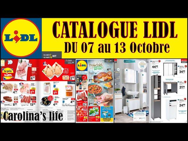Arrivage LIDL | Nouveautés | Catalogue complet LIDL du 07/10 au 13/10
