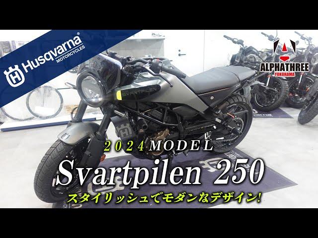 ローダウンしたSvartpilen250をみてみよう！【2024MODEL】（アルファスリー）