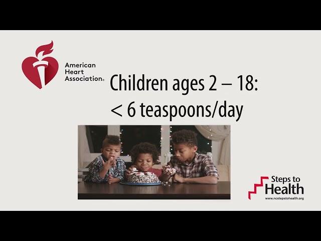 Reducing Sugar - Steps to Health - NC State Extension (60 seconds en Español)