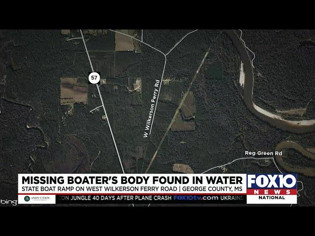 Body of missing fisherman found in George County in Mississippi