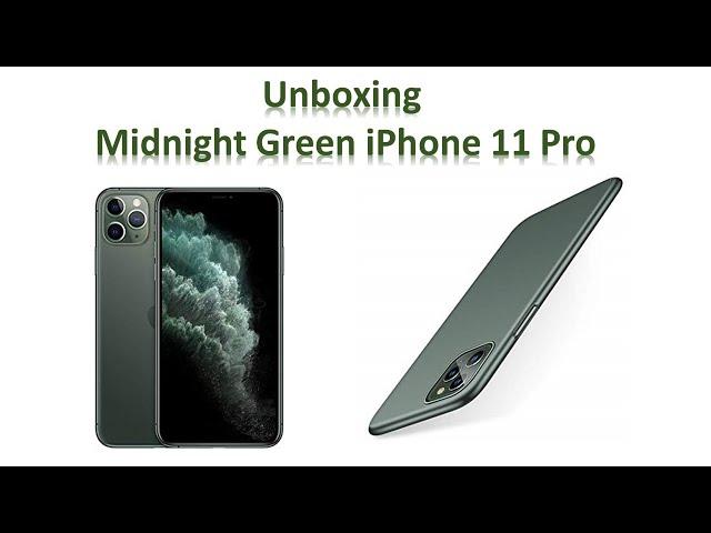 Unboxing My Midnight Green iPhone 11 Pro Max | First Impressions
