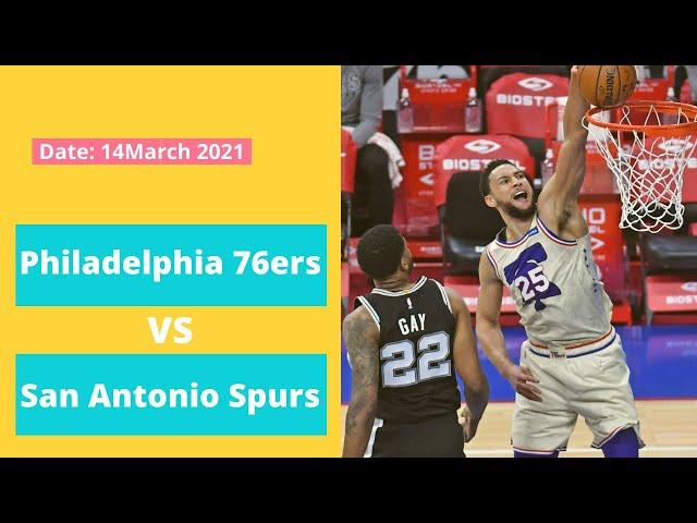 𝙶𝙰𝙼𝙴 𝙷𝙸𝙶𝙷𝙻𝙸𝙶𝙷𝚃𝚂 | Philadelphia 76ers vs San Antonio Spurs | 14 march 2021 |