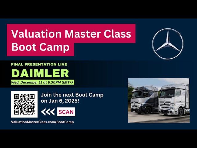 Valuation of Daimler - Valuation Master Class Boot Camp