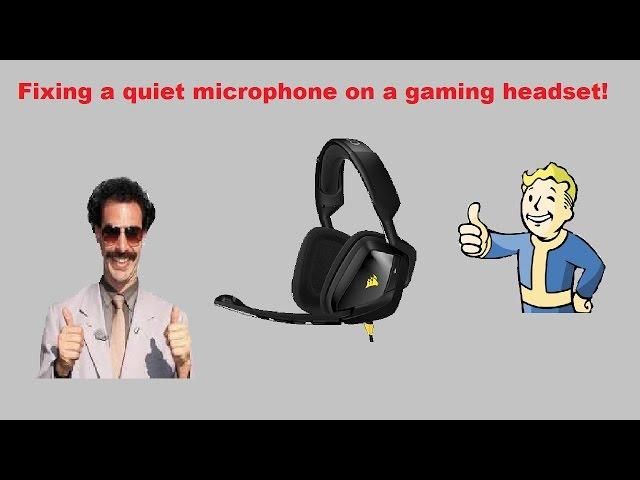 How to fix a quiet microphone on your headset!