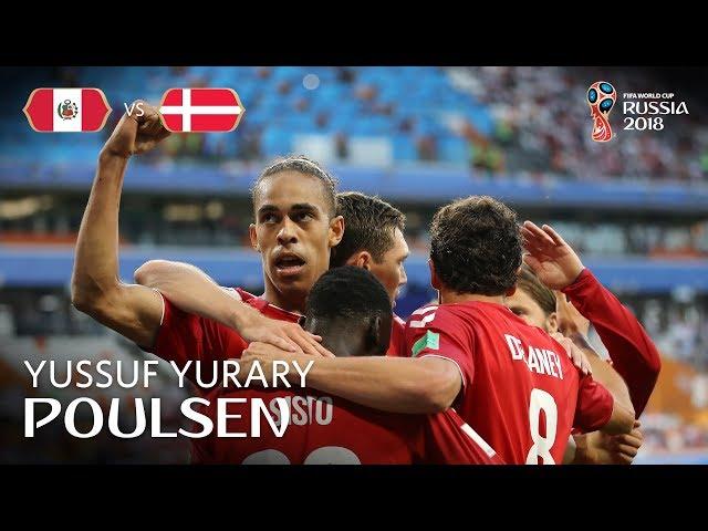 Yussuf Yurary POULSEN Goal - Peru v Denmark - MATCH 6