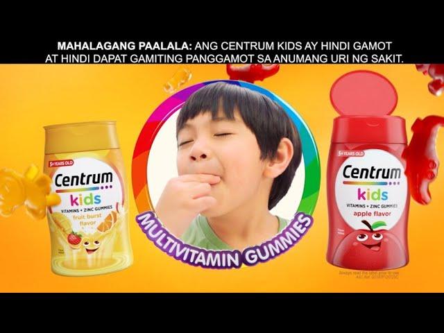 Yummy Centrum Kids Multivitamin Gummies!