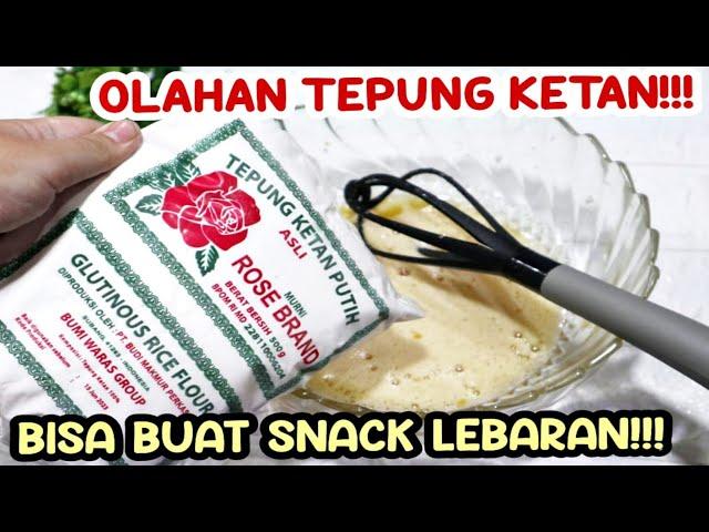 BUNDA PUNYA STOK TEPUNG KETAN DI RUMAH?? DI BIKIN GINI AJA BISA BUAT ISI TOPLES LEBARAN!!