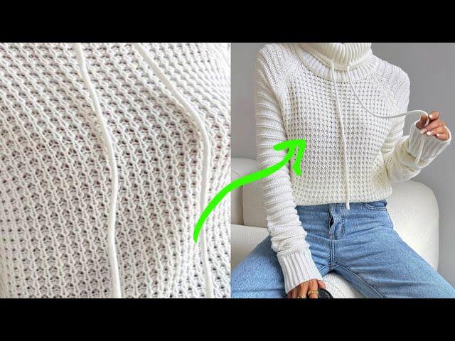 Very Easy Embossed Pattern for Warm Clothes