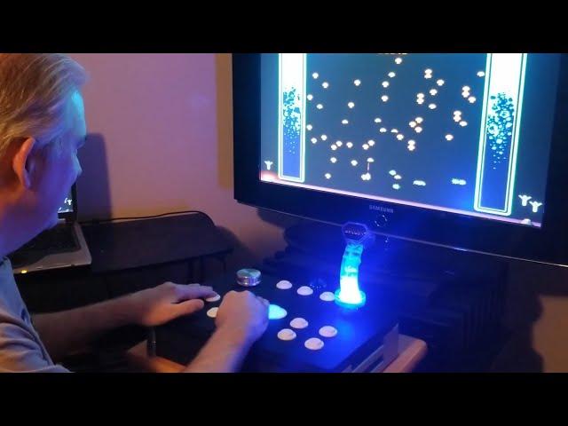 Easy DIY 80's Arcade Stick/Spinner/Trackball with Newly Manufactured Arcade 1Up components (vid#44)