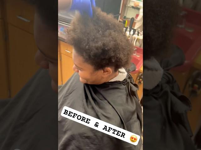 BEFORE & AFTER TRANSFORMATION#natural #transformation #fyp #youtubeshorts #ponytail #hairstyle