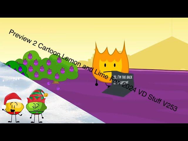 Preview 2 Cartoon Lemon and Lime Fan 2024 VD Stuff V253