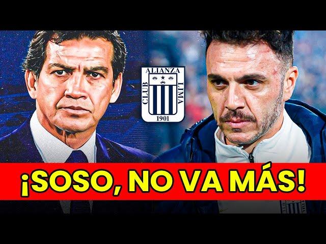 MARIANO SOSO DEJÓ DE SER DT DE ALIANZA LIMA | UNIVERSITARIO SE REFUERZA CON CÉSAR INGA