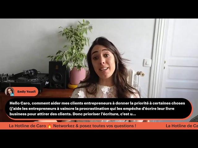 La Hotline de Caro  Couple au travail, comment vendre de l’artisanat & faut-il écrire un livre ?