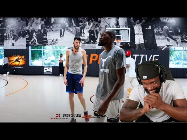 'STEP TF UP!' Kevin Durant Vs Chet Holgrem GOT SPICY! Elite Basketball Run!