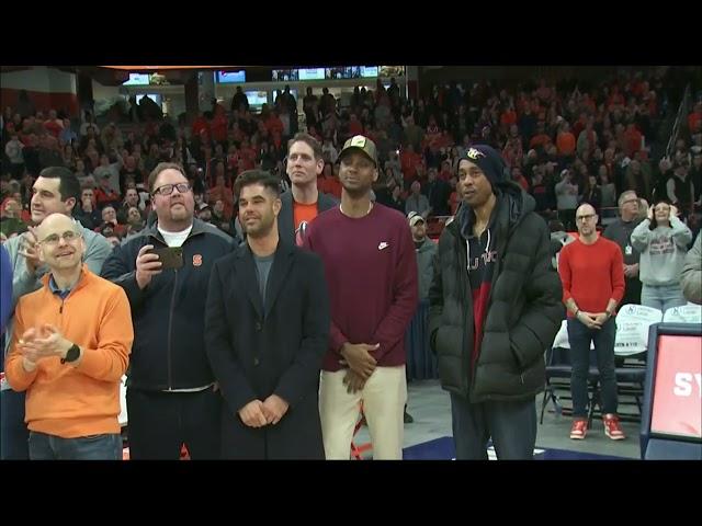 Gerry McNamara & Hakim Warrick Jersey Retirement Ceremony