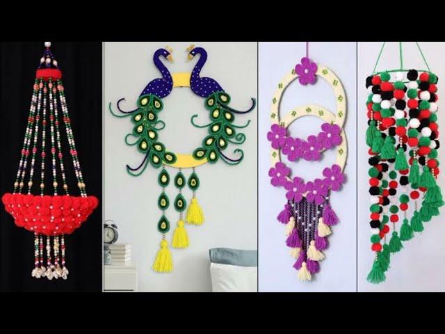 Home Decoration Craft Ideas For Wall Hanging ll Beautiful Color Paper Wall Hanging Ideas