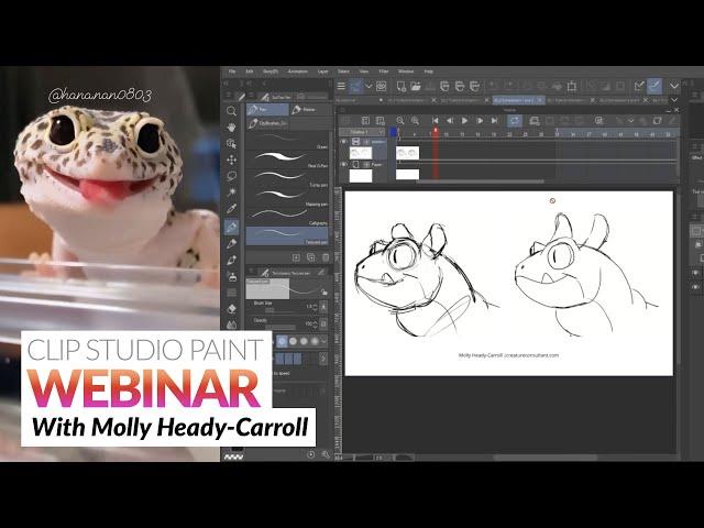 Webinar  – Animating Creatures in Clip Studio Paint with Molly Heady Carroll
