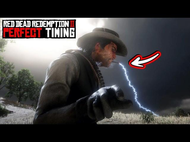 TOP 100 PERFECTLY TIMED Moments in RDR2