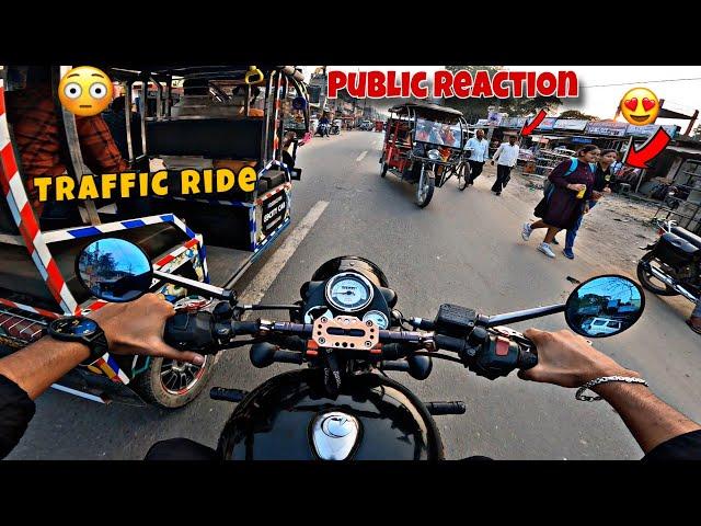 Public Reaction  On My Royal Enfield Classic 350 | Shocking Girl Reaction  |