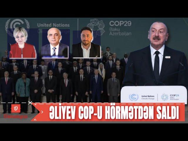 Görünməmiş hadisə! "Əliyev özünü apara bilmir!" COP-u tərk etdilər. Hələ belə bivec COP olmayıb