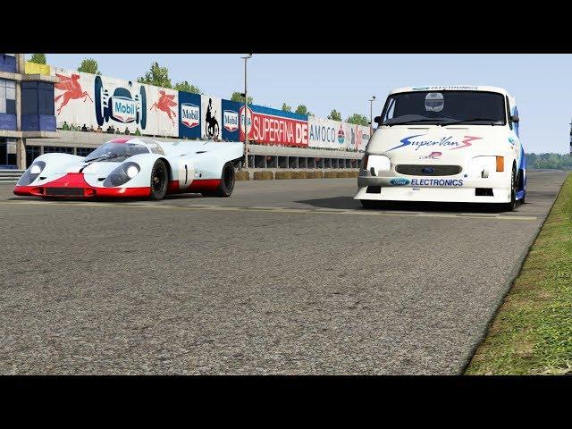 Porsche 917K vs Ford Supervan III at Monza Full Course