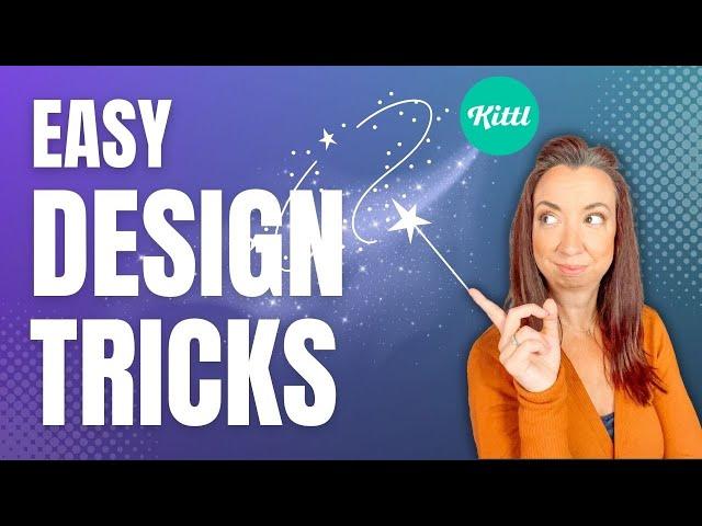 10 EASY design tricks you NEED to know in Kittl! (for print on demand beginners)