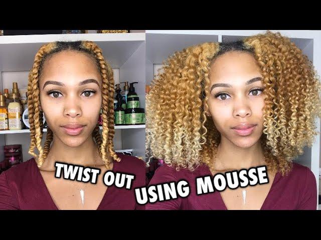 Defined Twist Out Using FOAMING MOUSSE