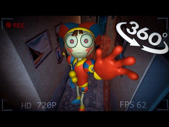 360° VR HIDDEN CAMERA! Pomni in Scary room!