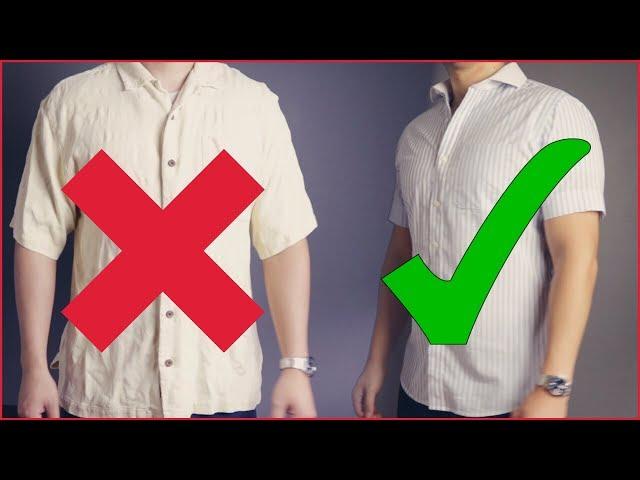 How To Wear A Short Sleeve Button Down Shirt With Style - Fit Guide For Men