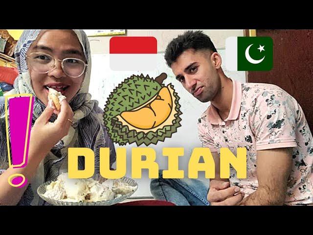 Pakistani Husband Trying Durian First & Last Time  Reaksi Bule Cobain Duren 